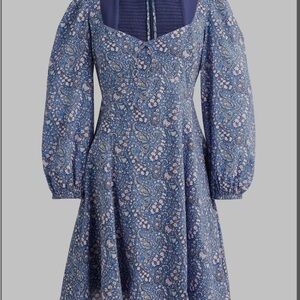 NWOT Flirty J.Crew Sweetheart long-sleeve mini dress in Liberty® Bourton Bloom